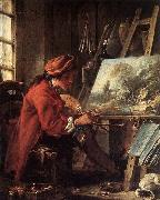 Francois Boucher Painter in his Studio oil on canvas